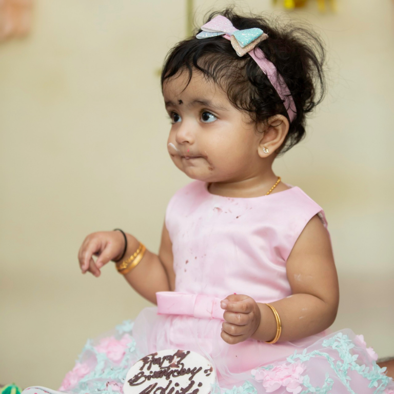 Birthday Photoshoot for a Baby Girl