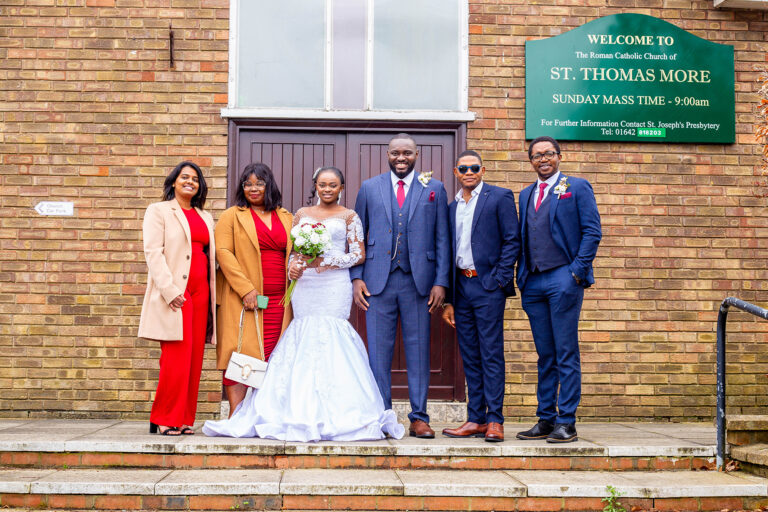 Wedding Photoshoot by Quintessence Photography UK. The couple and their friends